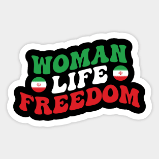 Woman Life Freedom, Rise with women of Iran Sticker